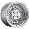 Klutch Wheels Klutch SL1 15x8,5 ET17 4x100 Silver w/ Labbro lavorato