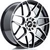 Jr Wheels Un cerchio JR Wheels JR18 18x7,5 ET40 5x112/114 Nero Lavorato a Macchina