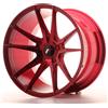 JAPAN RACING Un Cerchio in Lega Personalizzato Japan Racing JR21 19x11 ET15-30 5H Rosso