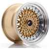 Jr Wheels Un cerchio JR Wheels JR9 15x9 ET10 4x100/108 Oro con bordo lavorato