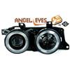 Diederichs Coppia fari fanali anteriori TUNING Serie5 E34 Serie7 E32 88-95 nero angel