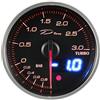 DEPO RACING Manometro Strumento 60mm DEPO DX Pressione Turbo -1+3BAR PICCO/ALLARME