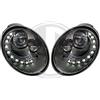sonar Coppia fari fanali anteriori TUNING NEW BEETLE 05-11 restyling neri Dayline