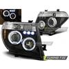 Tuning Tec Coppia Fari Fanali Tuning NAVARA D40/PATHFINDER 2005-2010 ANGEL EYES Neri