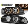 Tuning Tec Coppia Fari Fanali Anteriori Tuning E39 09.95-06.03 ANGEL EYES D2S/H7 Nero