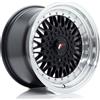 Jr Wheels Un cerchio JR Wheels JR9 16x9 ET20 PERSONALIZZATO Nero lucido con bordo lavorato