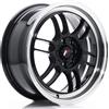 Jr Wheels Un cerchio JR Wheels JR7 16x7 ET38 4x100/114 Nero lucido con bordo