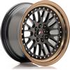 Jr Wheels Un cerchio JR Wheels JR10 16x8 ET20 4x100/108 Nero opaco con bordo in