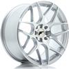 JR Wheels Un cerchio JR Wheels JR18 17x8 ET35 mm 4x100/114 argento spazzolato