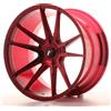 JAPAN RACING Un Cerchio in Lega Personalizzato Japan Racing JR21 20x11 ET20-30 5H Rosso