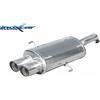 INOXCAR GT 3.2 V6 24V 240cv) 2004-- Posteriore con uscita 2 x diam. 80 RACING