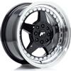 Jr Wheels Un cerchio JR Wheels JR6 15x7 ET25 4x100/108 Nero lucido con bordo