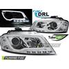 Tuning-Tec Faro tubolare con luci diurne a LED cromate per Audi A3 8P 08-12 -LPAU99