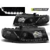 Tuning-Tec Fari anteriori neri luce diurna compatibili con SEAT LEON / TOLEDO 04.99-08.04