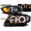 Tuning Tec Coppia Set Fari Fanali Tuning E90/E91 03.05-08.08 ANGEL EYES Nero LED Alogeni H7