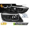 Tuning Tec COPPIA FARI FANALI ANTERIORI TUNING E90/E91 2005-2008 3D AE LED NERO ALOGENI H7