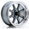 Jr Wheels Un cerchio Japan racing Wheels JR19 14x7 ET0 4x100 Gun Metal con bordo lavorato