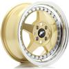 Jr Wheels Un cerchio JR JR6 15x7 ET35 4x100 Oro con bordo lavorato