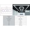 Luan Arlott Sistema Illuminazione Soffitto Esagonali HoneyComb Luce Garage 6500K 4.03 x