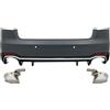 KITT Specials Paraurti posteriore per AUDI A4 B9 8W 2016-2018 Berlina RS4 Look PDC Marmitta
