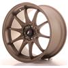 JAPAN RACING Un Cerchio in Lega Personalizzato Japan JR5 17x9.5 ET25 5x100/114.3 Bronzo