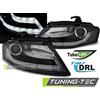 Tuning-Tec FARI ANTERIORI TRUE DRL NERI compatibili con AUDI A4 B8 04.08-11 -LPAUD0