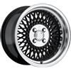 Klutch Wheels Klutch SL1 15x8,5 ET17 4x100 Nero lucido w/ Labbro lavorato