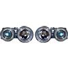 Diederichs Set fari anteriori BMW E30, ANGEL EYES 82-94 H1+H1 VETRO TRASPARENTE CROMATO