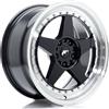 Jr Wheels Un cerchio JR JR6 18x8,5 ET22 5x114,3/120 Nero lucido con bordo lavorato