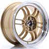 Jr Wheels Un cerchio JR JR7 15x7 ET38 4x100/114 Oro con bordo lavorato
