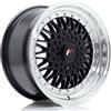 Jr Wheels Un cerchio JR Wheels JR9 16x8 ET25 4x100/108 Nero lucido con bordo
