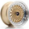 Jr Wheels Un cerchio JR JR9 15x8 ET15 4x100/114 Oro con bordo lavorato
