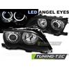 Tuning Tec Coppia Set Fari Fanali Tuning E46 09.01-03.05 ANGEL EYES LED Nero Alogeni H7