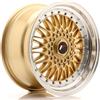 Jr Wheels Un cerchio JR JR9 17x8,5 ET20 4x100/108 Oro con bordo lavorato