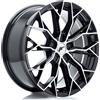 Jr Wheels Un cerchio JR Wheels JR49 18x8 ET20-42 5H CUSTOM Nero lucido Faccia lavorata