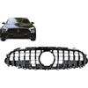 KITT Griglia Centrale per Mercedes Classe CLS C257 2018+ GTR Look Nero lucido