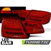 Tuning Tec Coppia Set Fari Fanali POSTERIORI BARRA LED ROSSI LTI FIBRA BMW E92 09.06- 03.10