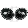 Diederichs Coppia Fari Fanali Anteriori TUNING NEW BEETLE 1998- 2005 neri ANELLI ANGEL EYES
