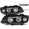 Tuning Tec Coppia Fari Fanali Anteriori Tuning X5 E53 09.1999 10.2003 ANGEL EYES Nero