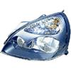 Diederichs Faro fanale anteriore sinistro CLIO 2001-2003 struttura nera HELLA H7+H1
