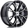 Jr Wheels Un cerchio JR Wheels JR49 16x7 ET20-42 4H CUSTOM Nero lucido Faccia lavorata