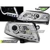 Tuning-Tec Tubo luminoso cromato per fari anteriori compatibile con Audi A6 C6 04.04-08