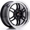 Jr Wheels Un cerchio JR Wheels JR7 15x7 ET38 4x100/114 Nero lucido con bordo