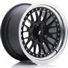 Jr Wheels Un cerchio JR Wheels JR10 15x8 ET20 4x100/108 Nero opaco con bordo