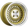 Klutch Wheels Klutch SL1 15x8,5 ET17 4x100 Gold w/ Labbro lavorato