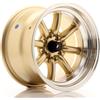 Jr Wheels Un cerchio JR JR19 15x9 ET-13 4x100/114 Oro con bordo lavorato