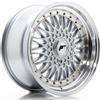Jr Wheels Un cerchio JR JR9 17x8,5 ET20 4x100/108 Argento con Labbro Lavorato