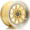 Jr Wheels Un cerchio JR Wheels JR26 16x8 ET25 4x100/108 Gold w/ Labbro lavorato