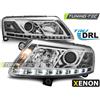 Tuning-Tec Fari allo xeno con luci diurne a LED cromate, compatibili Audi A6 C6 04.04-08 -