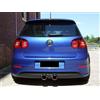 MAXTON DESIGN sotto paraurti POSTERIORE VW GOLF V R32 (con 2 fori di scarico, per scarico R32)